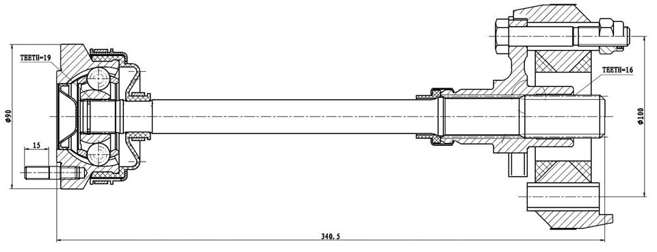 CV JOINT K1007